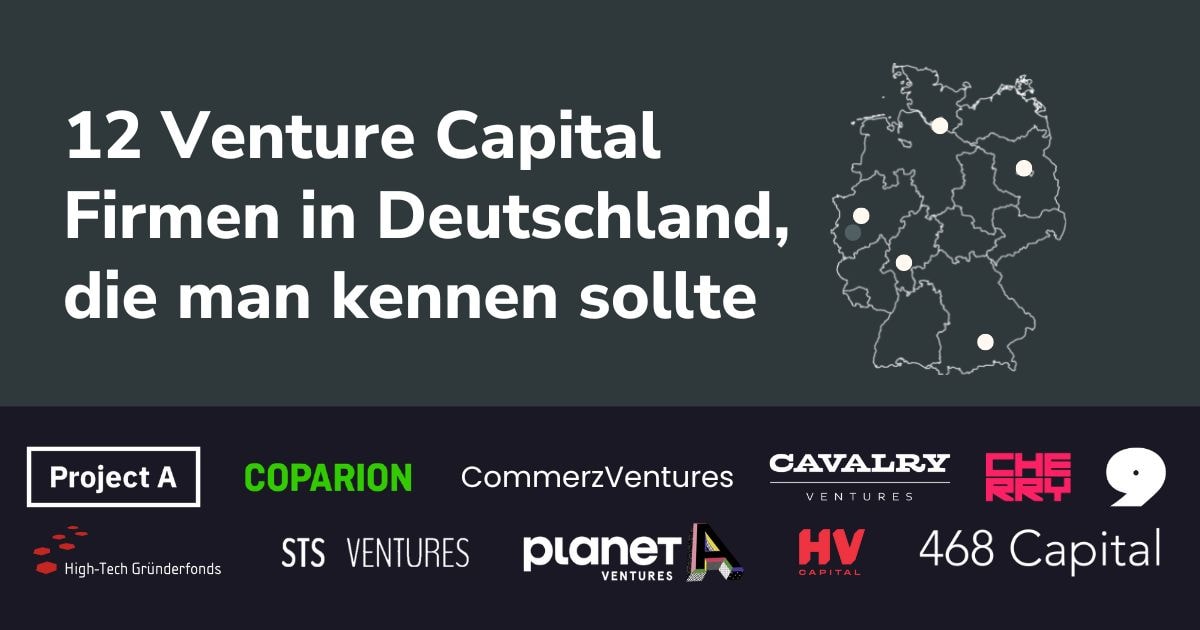 12 Venture Capital Firmen, die man kennen sollte